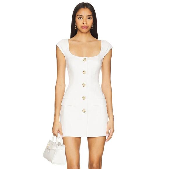 NWOT Majorelle Genevieve Mini Dress in White - Picture 1 of 8